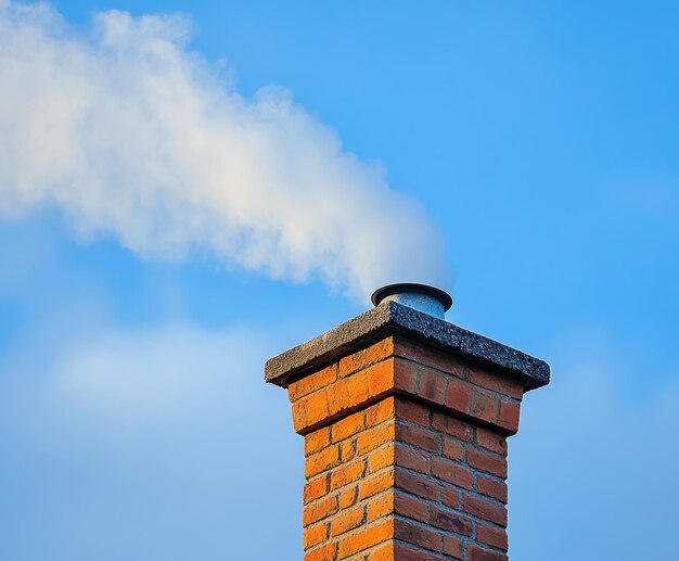 brick-chimney-releasing-smoke-against-blue-sky_641010-69645